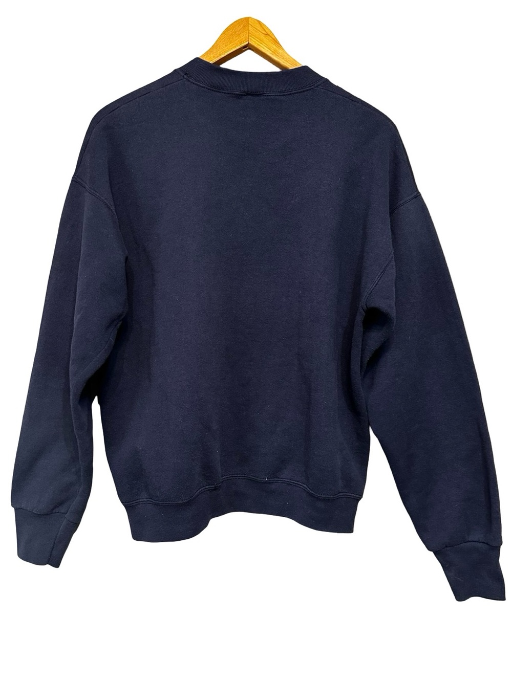 VTG 90s Tennessee Crewneck Sweatshirt SZ L Navy Embroidered Crest Logo Pullover - Picture 2 of 9